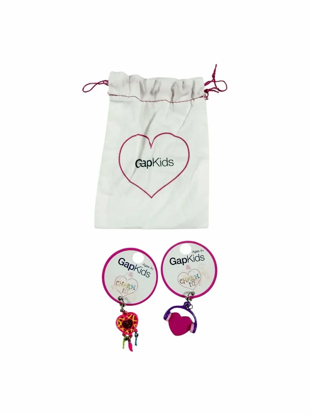 NEW GapKids CHARM IT! Heart Dreamcatcher & Headphones Charm Set